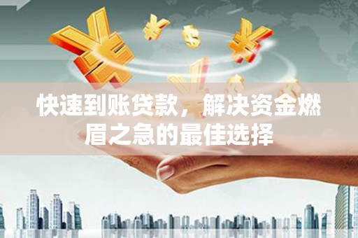 林园快速到账贷款，解决资金燃眉之急的最佳选择