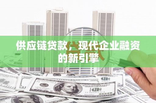 巧家供应链贷款，现代企业融资的新引擎
