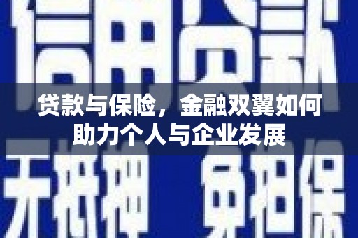 垣曲贷款与保险，金融双翼如何助力个人与企业发展
