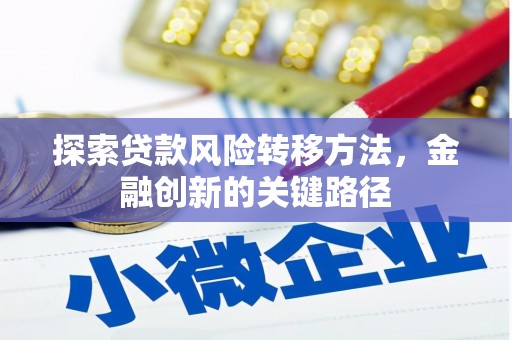 澜沧探索贷款风险转移方法，金融创新的关键路径