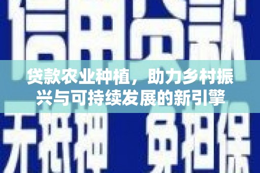 屏南贷款农业种植，助力乡村振兴与可持续发展的新引擎