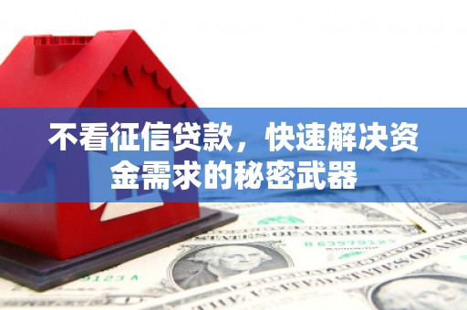 全椒不看征信贷款，快速解决资金需求的秘密武器