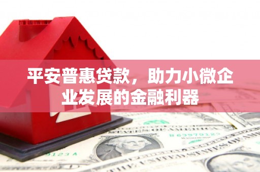 三沙平安普惠贷款，助力小微企业发展的金融利器