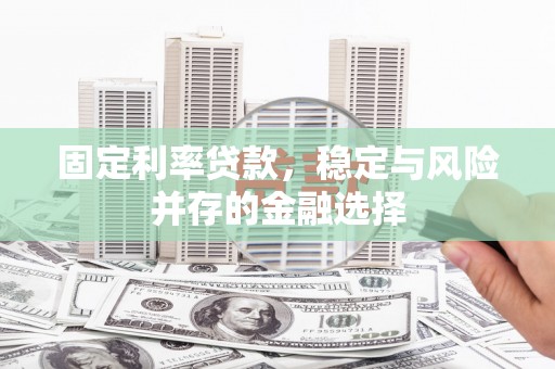 通霄固定利率贷款，稳定与风险并存的金融选择