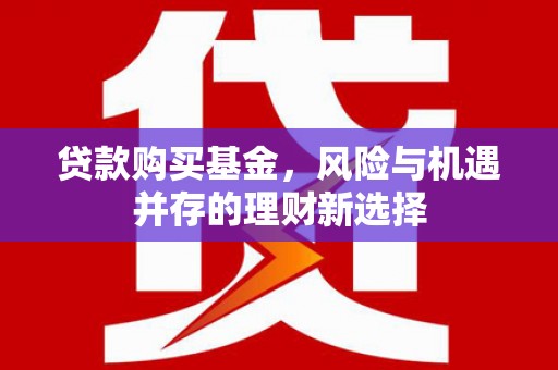 通山贷款购买基金，风险与机遇并存的理财新选择