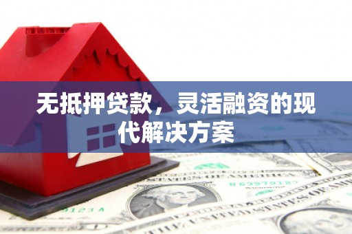 信阳无抵押贷款，灵活融资的现代解决方案